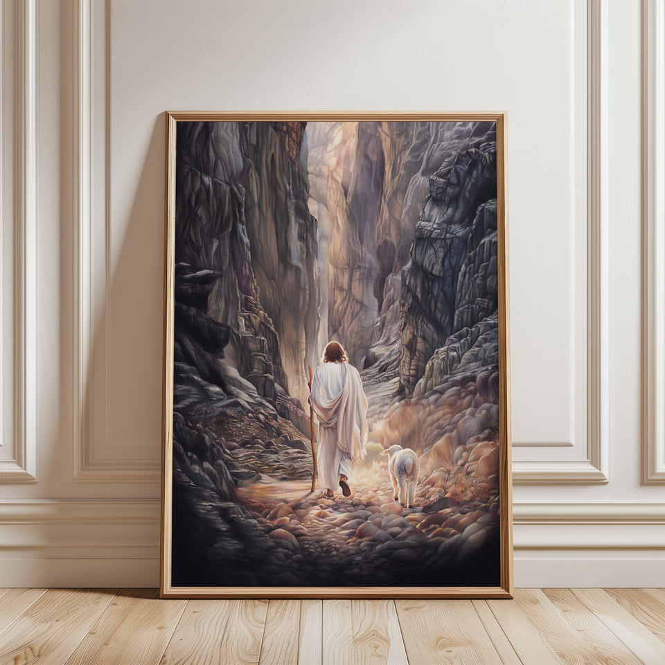 The Valley of the Shadow — Christian fine art print by Carla Slabbert, inspired by Psalm 23